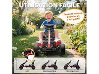 Pedal go-kart voor kinderen, kinder-go-kart van 3 tot 6 jaar met vrijloop - afbeelding 5 van  5