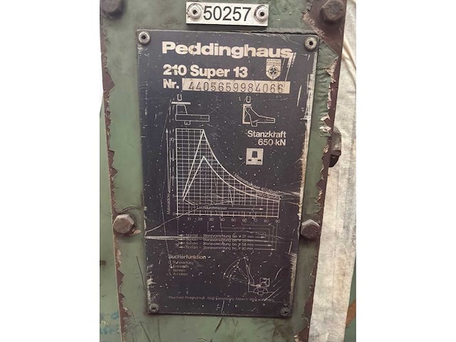 Peddinghaus 210 super 13 pons- en knipmachine - afbeelding 8 van  8