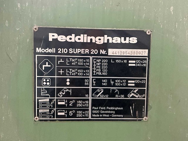 Peddinghaus 210 super 20 pons-knipmachine - afbeelding 2 van  10
