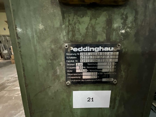 Peddinghaus hydraulisch 100 / industrieel hydraulisch ponsmachine hydraulische pers - afbeelding 13 van  17