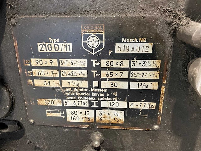 Peddinghous 210d/11 pons- en knipmachine - afbeelding 2 van  12