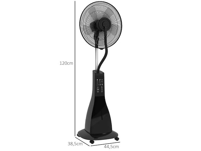 Pedestal fan fogger 90w afstandsbedieningstimer - afbeelding 3 van  5