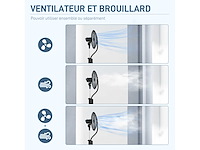 Pedestal fan fogger 90w afstandsbedieningstimer - afbeelding 4 van  5