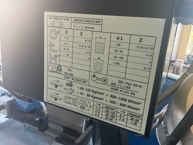 Pedrazzoli lintzaagmachine / bandzaagmachine voor metaal - afbeelding 2 van  13
