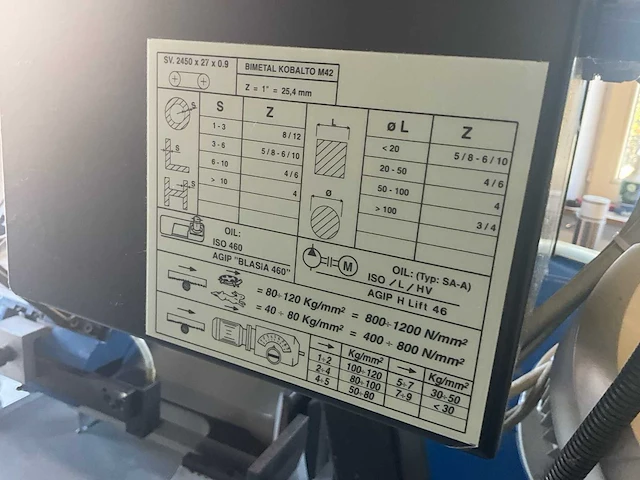 Pedrazzoli lintzaagmachine / bandzaagmachine voor metaal - afbeelding 2 van  13