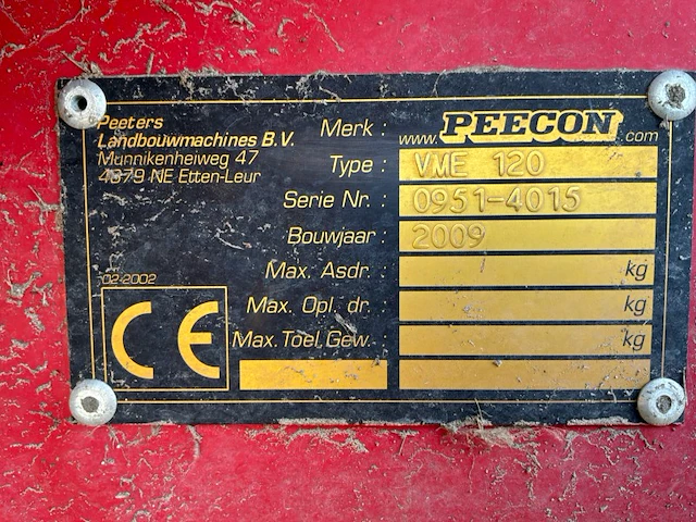 Peecon biga vme120 voermengwagen - afbeelding 14 van  21