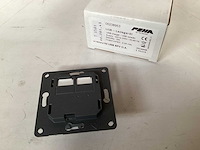 Peha usb wandcontactdoos 2 voudig (21x) - afbeelding 1 van  3