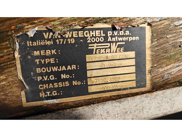 Pekawee aanhangwagen trailer remork - afbeelding 4 van  17