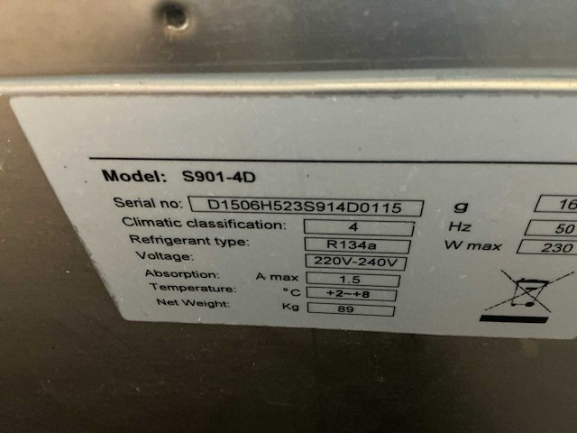 Pelican s901-4d koelkast - afbeelding 4 van  4