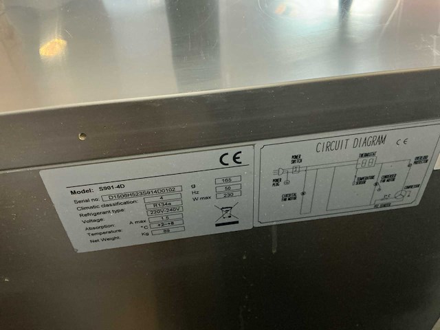 Pelican s901-4d koelkast - afbeelding 4 van  4