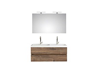 Pelipal - cubic 120 cm - badmeubelset greeploos eiken ribbeck
