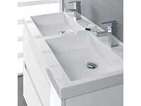 Pelipal - cubic 120 cm - badmeubelset greeploos grafiet structuur - afbeelding 3 van  4