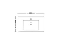 Pelipal - cubic 90 cm - badmeubelset greeploos eiken ribbeck - afbeelding 3 van  5