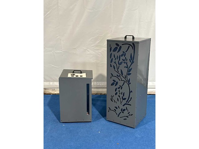 Pellet opbergkist voor pelletkachel 2 stuks - afbeelding 1 van  5