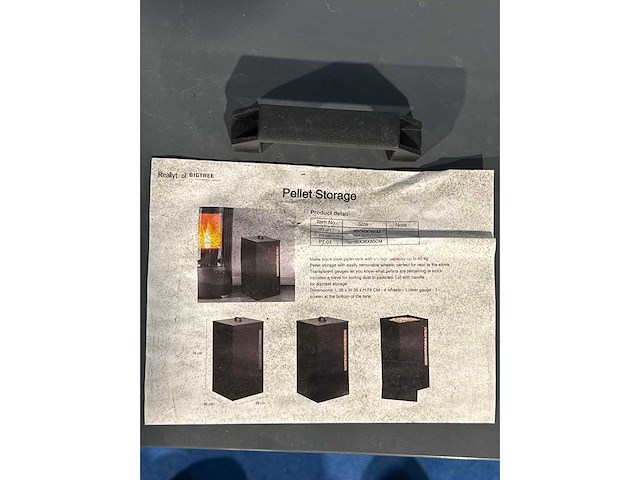 Pellet opbergkist voor pelletkachel 2 stuks - afbeelding 4 van  5
