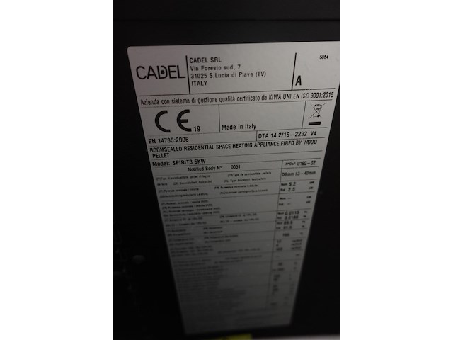 Pelletkachel cadel - afbeelding 6 van  6