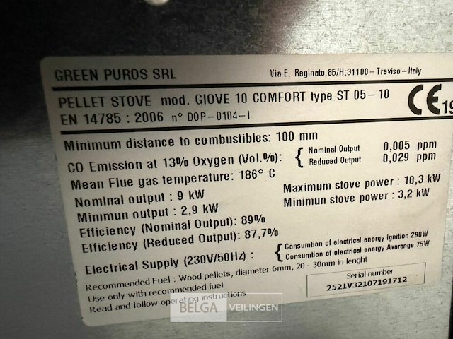 Pelletkachel green puros - afbeelding 7 van  7