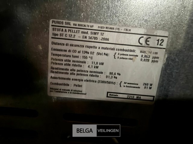 Pelletkachel puros - afbeelding 7 van  7