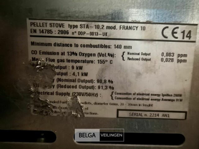Pelletkachel stove - afbeelding 6 van  6