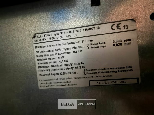 Pelletkachel stove - afbeelding 5 van  5