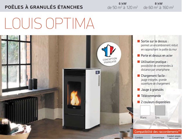 Pelletkachel supra louis 6 optima - afbeelding 1 van  4