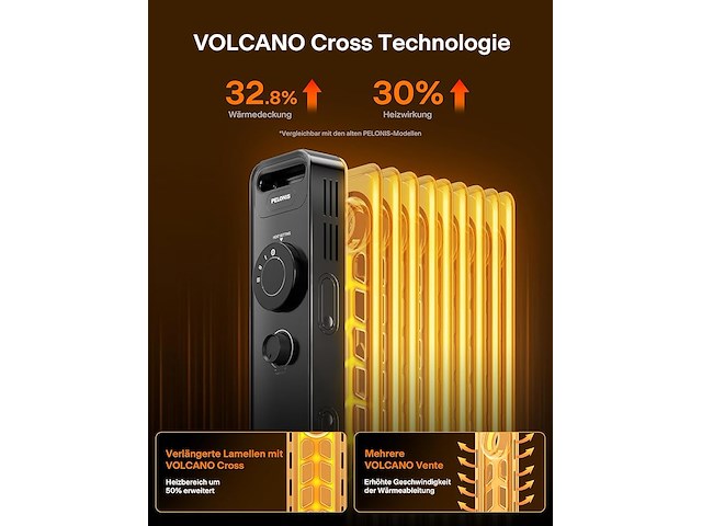 Pelonis oliegevulde radiator - afbeelding 3 van  4