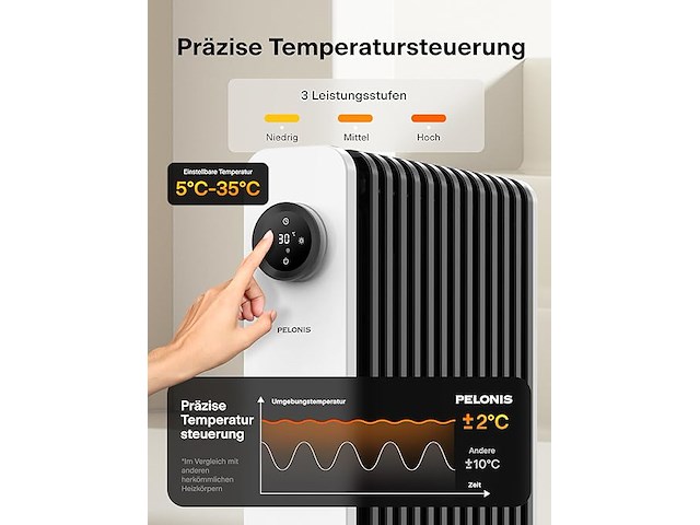 Pelonis olieradiator - afbeelding 3 van  6