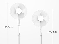 Pelonis vloerventilator met afstandsbediening - afbeelding 2 van  5