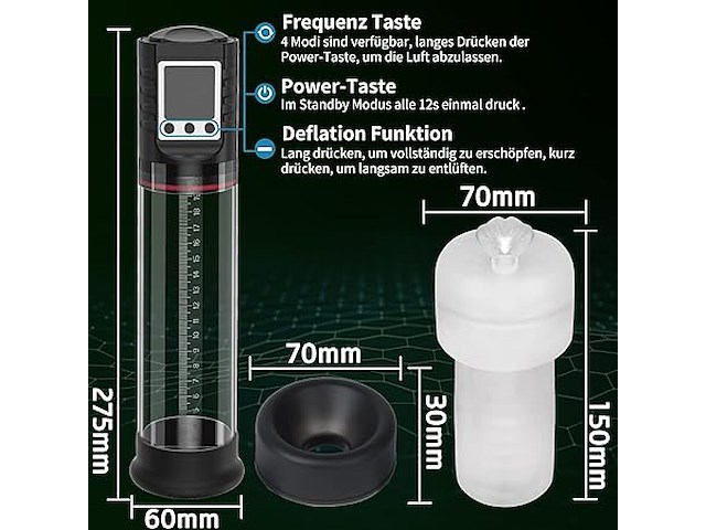 Penispomp , electrische masturbator - afbeelding 4 van  4