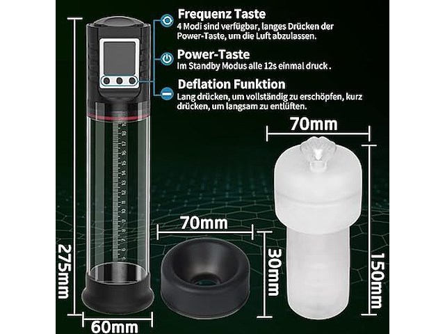 Penispomp , electrische masturbator - afbeelding 4 van  4