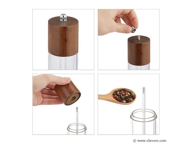 Peper en zout molen set - afbeelding 3 van  4