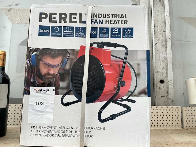 Perel elektrische ventilatie kachel 3000 watt - afbeelding 1 van  1