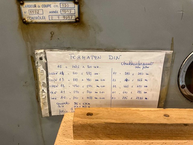 Perfecta pivano vellen formaat snijmachine - afbeelding 15 van  25