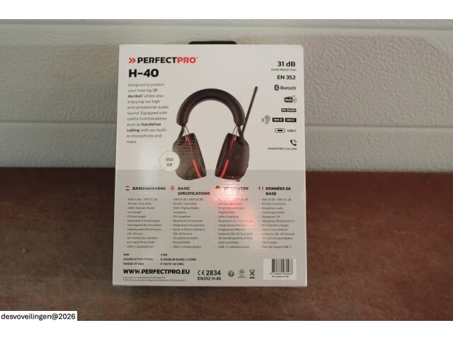 Perfectpro headphone h-40 dab+ / fm - afbeelding 3 van  3