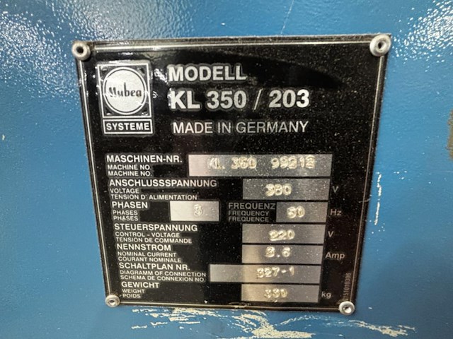 Perforeermachine mubea kl350/203 - afbeelding 2 van  11