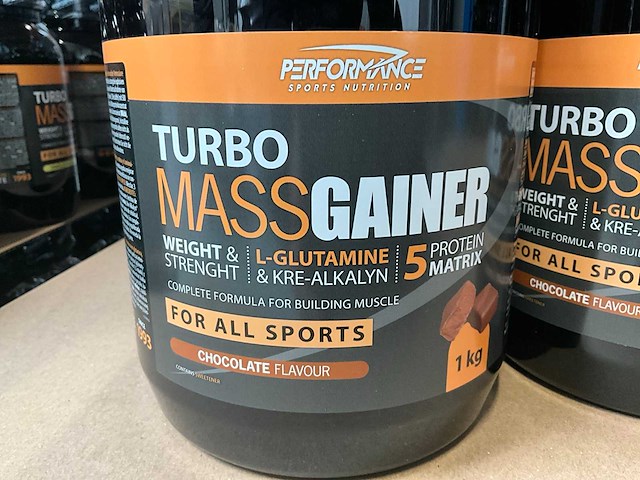Performance sports nutrition turbo mass gainer voedingssupplement (304x) - afbeelding 12 van  14
