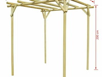 Pergola, afm 200x200x200 cm - afbeelding 3 van  3