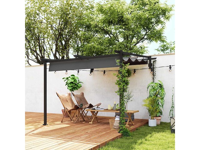 Pergola terrasdak ca. 3x3m terrasdak - afbeelding 1 van  9