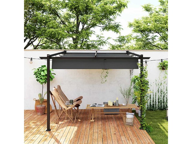 Pergola terrasdak ca. 3x3m terrasdak - afbeelding 7 van  9