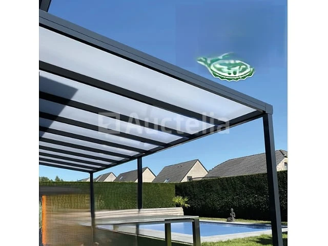 Pergola's van 6x3m50 ral 7016 (kit klaar om in elkaar te zetten) - afbeelding 1 van  1