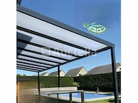 Pergola's van 6x3m50 ral noir9005 (kit klaar om in elkaar te zetten)