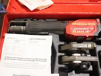 Persmachine - rothenberger - 25.4024 toebehoren - accu's, bekken, oplader, koffer, handleiding - afbeelding 3 van  3
