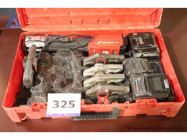 Persmachine - rothenberger - toebehoren - persbekken, opladers - afbeelding 1 van  3