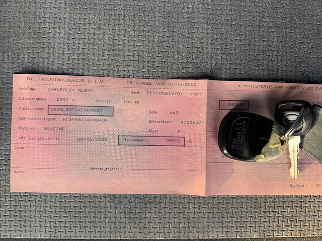 Personenauto chevrolet alero (2000 /1g1 nl5 2t6 xc 004 007) - afbeelding 17 van  25