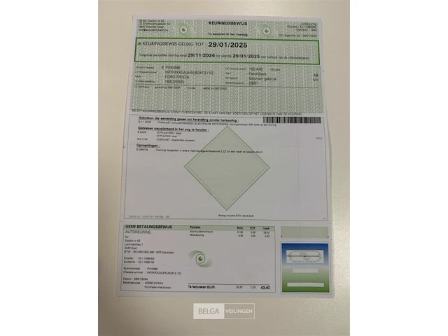 Personenwagen ford fiesta - afbeelding 7 van  15