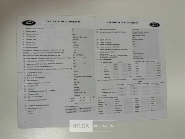 Personenwagen ford fiesta - afbeelding 10 van  15