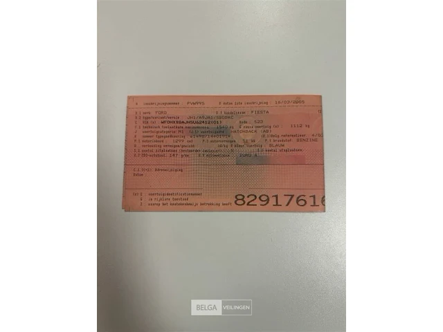 Personenwagen ford fiesta - afbeelding 12 van  15