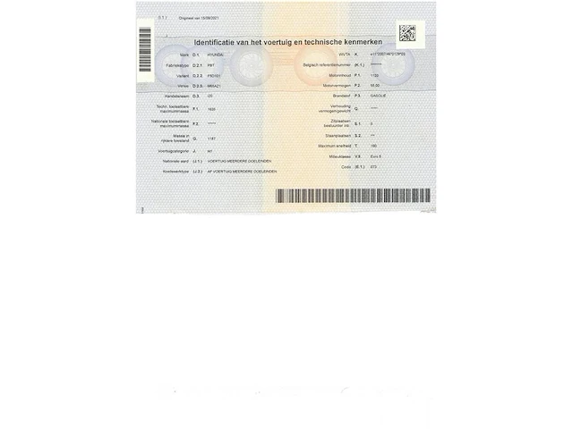 Personenwagen hyundai i20, type pbt, variant f5d101, versie m65az1, chassisnummer nlhbb51padz200536, bouwjaar 25-03-2013 (1 sleutel, boorddocumenten: inschrijvingsbewijs deel 1 en gelijkvormigheidsattest) (veel schade aan carosserie, band plat, voertuig s - afbeelding 22 van  36