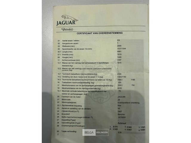 Personenwagen jaguar type ccx - afbeelding 27 van  35