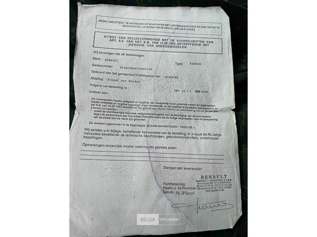 Personenwagen renault kangoo - afbeelding 26 van  29